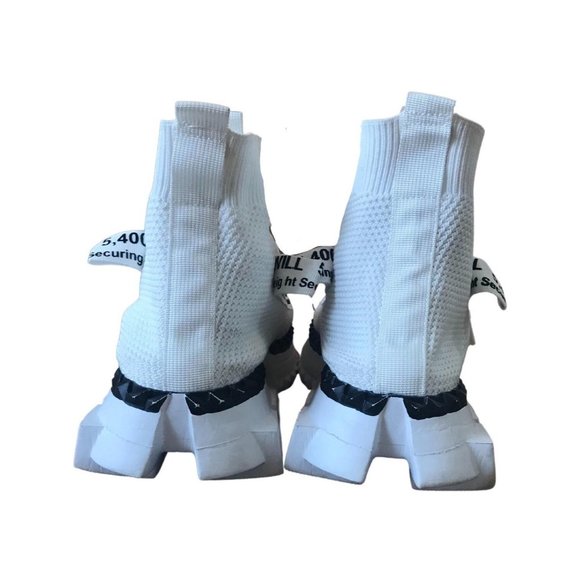 Shedso Men's Pai-Weite White Sneakers - Picture 4 of 4